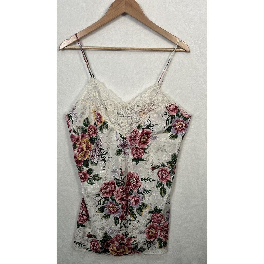 Vintage Wendy Ann Floral Lace Lingerie Nightie Dress Sleep‎ Gown Large L Pink